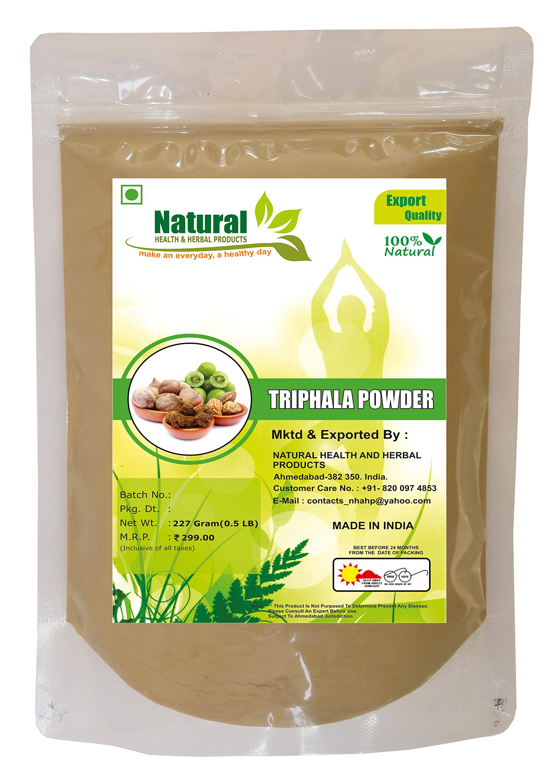 Natural Health and Herbal Products Triphala Powder for Weight Loss, Tea, Drinking, Eating, Skin, Face